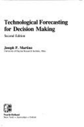 Tecnology Forecasting for Decision Making Reader