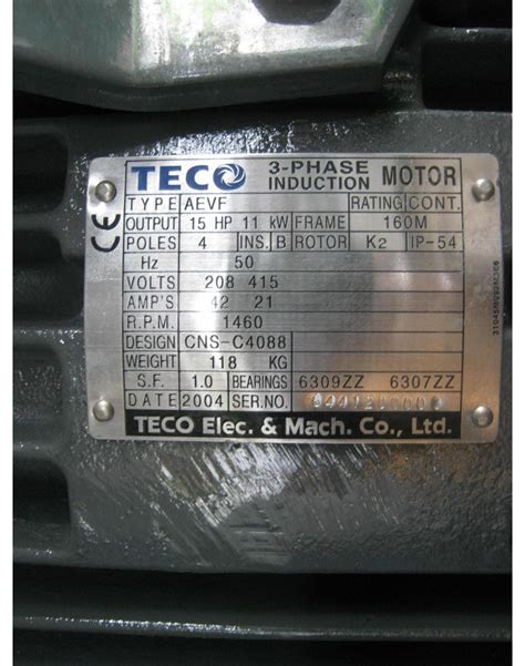 Teco 3 Phase Induction Motor Catalogue
