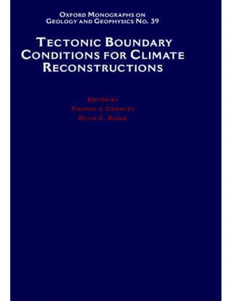 Tectonic Boundary Conditions for Climate Reconstructions PDF