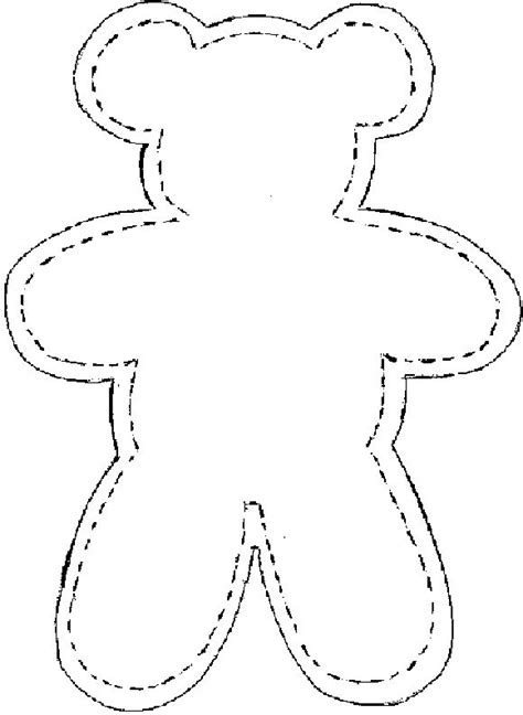 Teddy Bear Template For Sewing