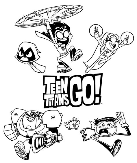 Teen Titans Coloring Book Coloring book for boys and girls Doc