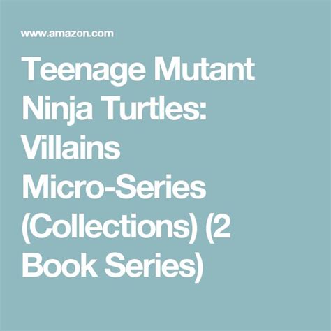 Teenage Mutant Ninja Turtles Micro Series Collections 2 Book Series Kindle Editon