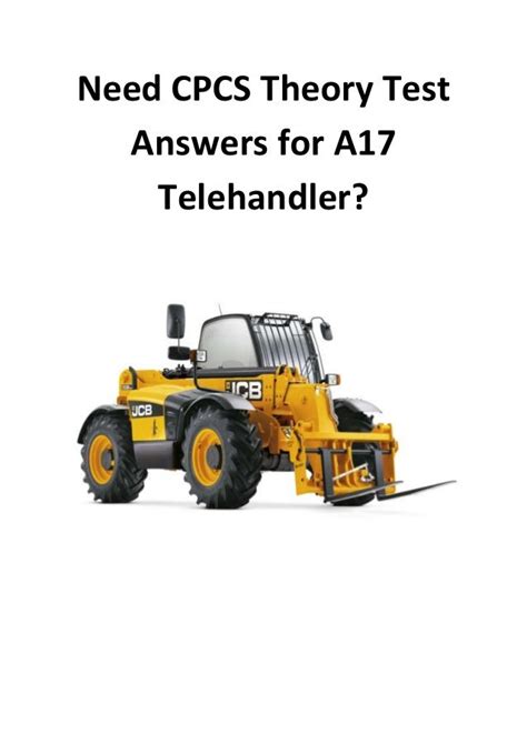 Telehandler Theory Test Answers Epub