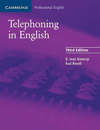 Telephoning in English Pupils Book Cambridge Professional English Ebook Doc