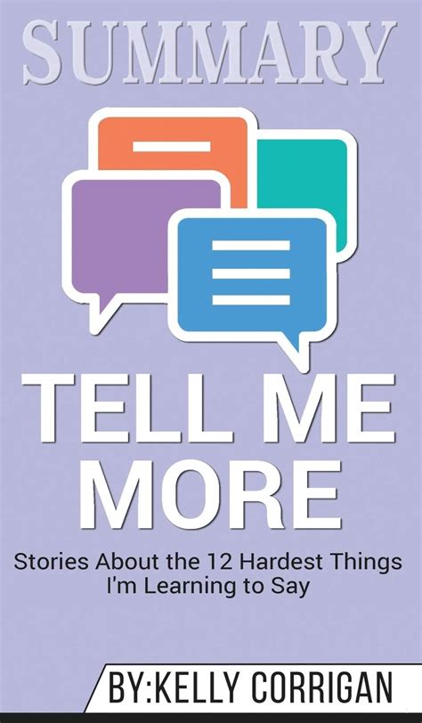 Tell Me More Stories About the 12 Hardest Things I m Learning to Say PDF