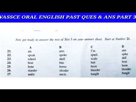 Tell Me The Answers For English In Wace 2014 Doc