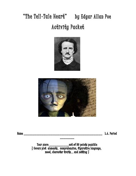 Tell Tale Heart Activity Packet With Answer Doc