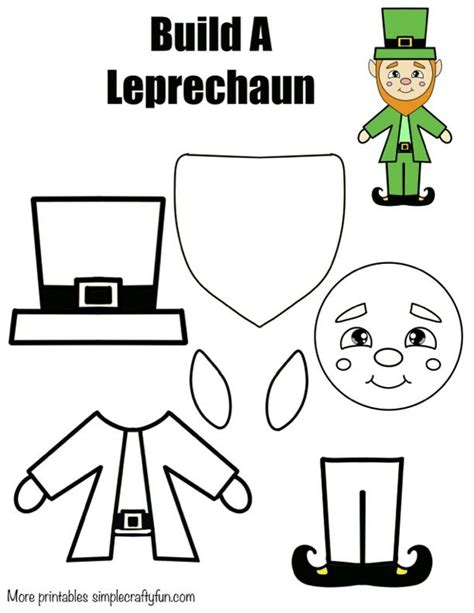 Template Build A Leprechaun Printable