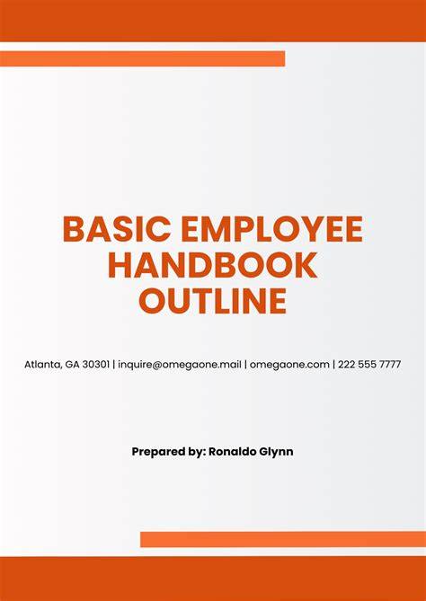 Template Employee Handbook