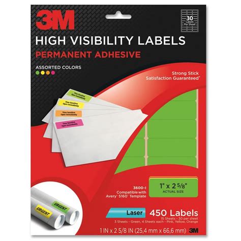Template For 3m Labels
