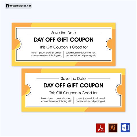 Template For A Gift Coupon