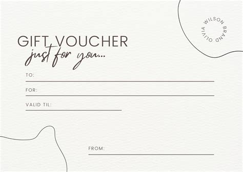 Template For A Gift Voucher