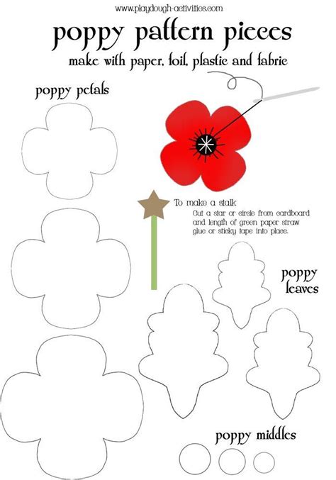 Template For A Poppy