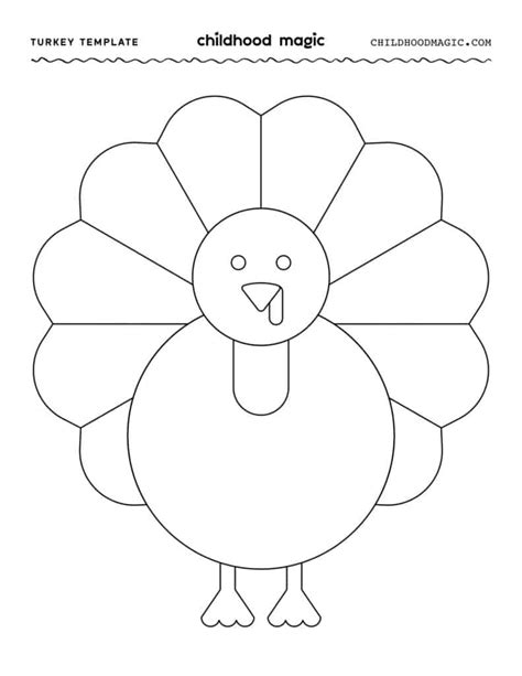 Template For A Turkey