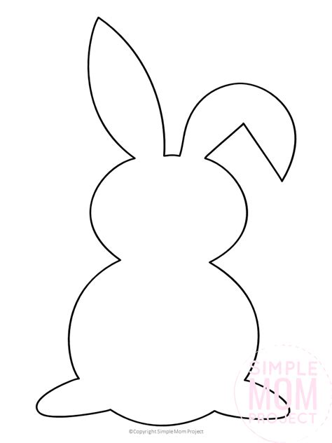 Template For Bunny Rabbit
