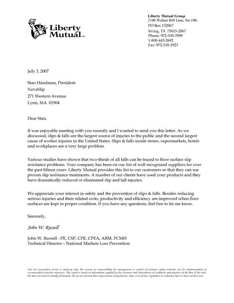 Template For Business Letter