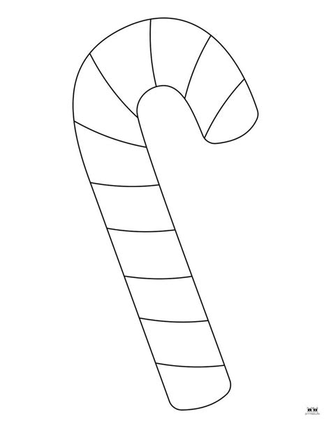 Template For Candy Cane