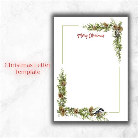 Template For Christmas Letter With Photos