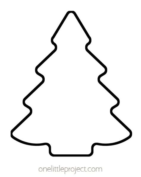 Template For Christmas Tree Shape