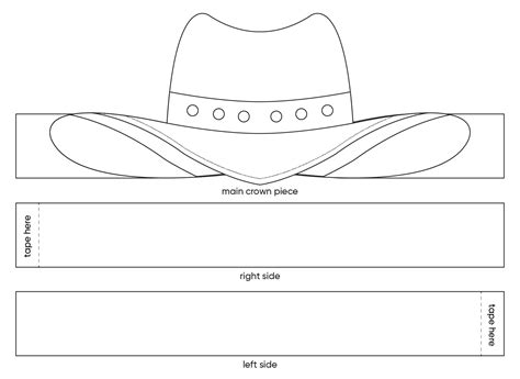 Template For Cowboy Hat