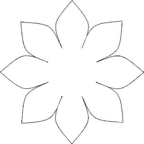 Template For Flower