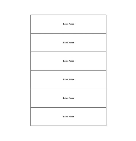 Template For Folder Spine Labels