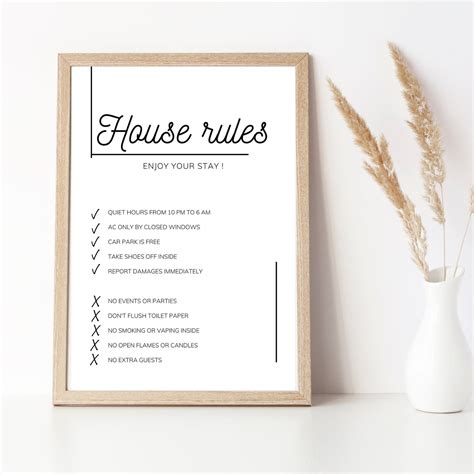 Template For House Rules