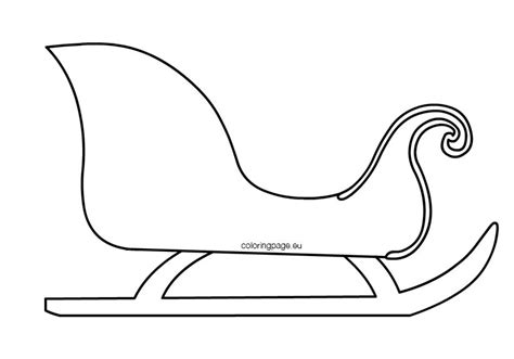 Template For Santa Sleigh
