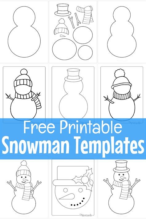 Template For Snowman