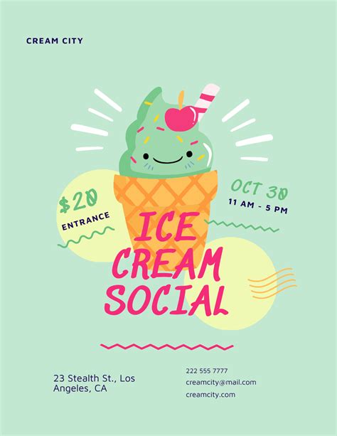 Template Ice Cream Social