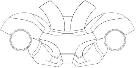 Template Iron Man Helmet