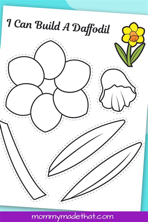Template Of A Daffodil