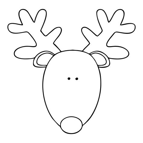 Template Of A Reindeer