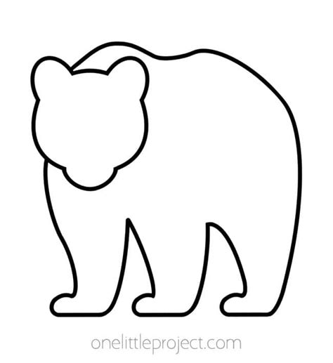 Template Of Bear