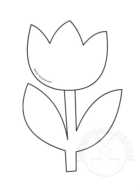 Template Of Spring Flowers