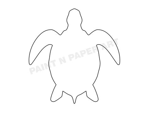 Template Of Turtle