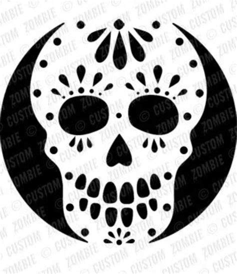 Template Printable Sugar Skull Stencil