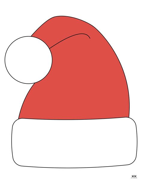 Template Santa Hat