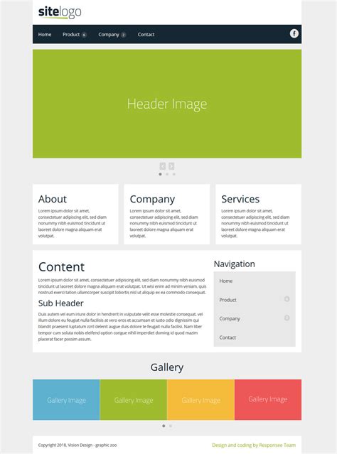 Template Webpage