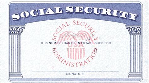 Template for social security card Ebook Kindle Editon