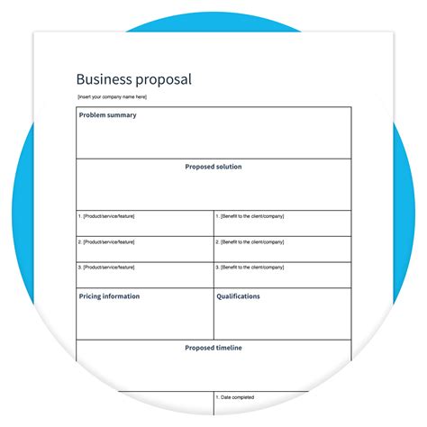 Templates For A Business Proposal
