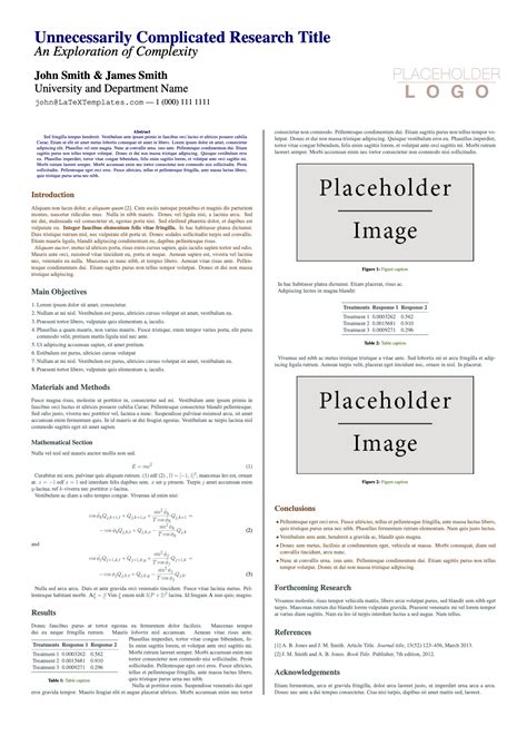 Templates In Latex
