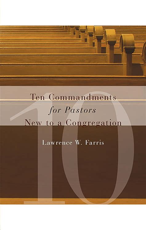 Ten Commandments for Pastors New to a Congregation Kindle Editon