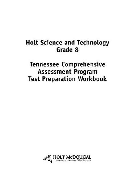 Tennessee Holt Science Technology Work Answers PDF