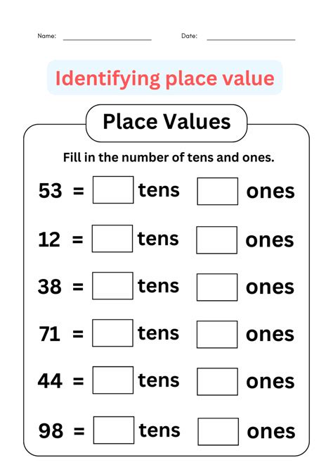 Tens And Ones Printables