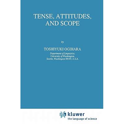 Tense, Attitudes, and Scope Kindle Editon