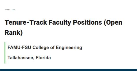 Tenure-track faculty positions: