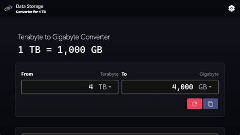 Terabyte to Gigabyte Calculator: Convert Massive Storage Units with Ease