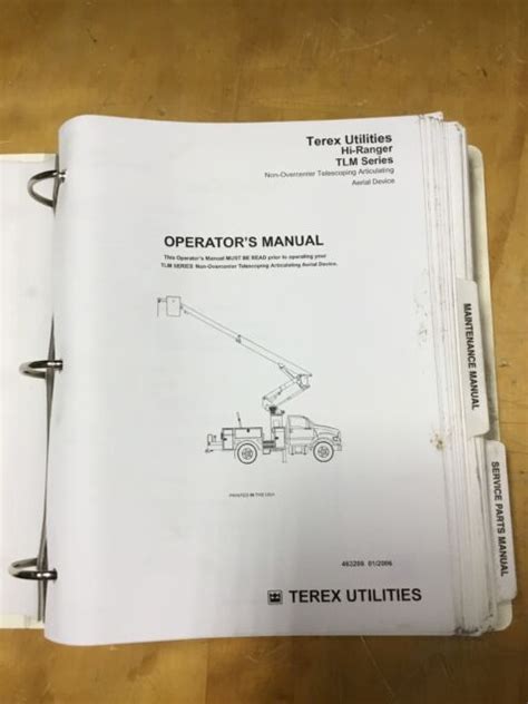 Terex Telelect Parts Manual Ebook Kindle Editon
