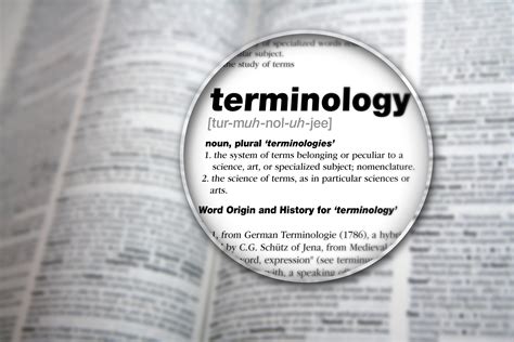 Terminology: